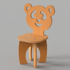 DXF Vector Panda Chair Furniture CNC